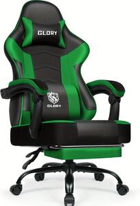 Sedia da gaming con poggiapiedi – Ergonomica e girevole a 360° – Capacità massima: 200 kg