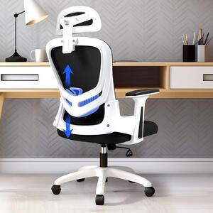 Sedia da ufficio ergonomica - Sedia da ufficio con supporto lombare - Sedia da ufficio con braccioli regolabili
