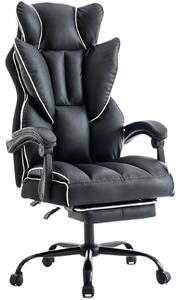 Sedia da gaming - Sedia per videogiochi - Sedia ergonomica - Sedia da ufficio - Rivestimento in ecopelle (PU)