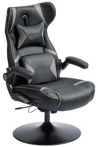 Sedia da gaming - Sedia ergonomica - Sedia da ufficio - Sedia girevole - Altezza seduta regolabile - Altoparlanti Bluetooth