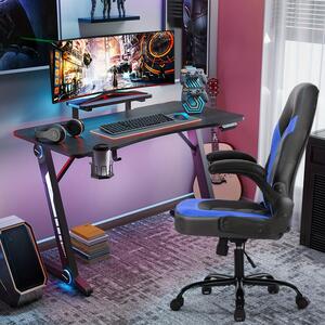 Sedia da gaming - Sedia ergonomica - Sedia da ufficio - Sedia per giocatori - Sedia da gioco - Rotazione a 360° - Seduta in schiuma viscoelastica