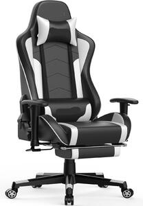 Sedia da gaming - Sedia per videogiochi - Sedia da ufficio - Sedia da gaming - Sedia da corsa - Altoparlanti Bluetooth