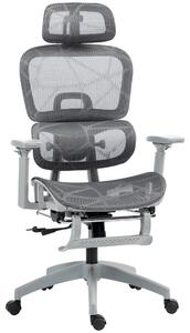 Sedia ergonomica da ufficio - Sedia da scrivania - Sedia da lavoro - Sedia con schienale a rete - Sedia con braccioli regolabili