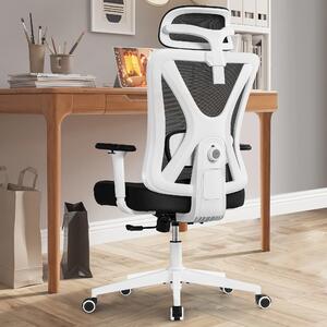 Sedia ergonomica da ufficio - Sedia da scrivania - Sedia per ufficio - Sedia da lavoro - Bianca