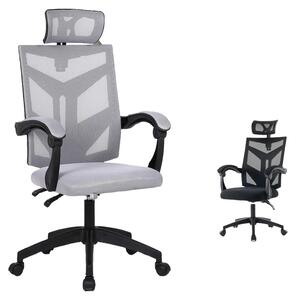 Sedia da gaming - Sedia per giocatori - Nera e rossa - Sedia da scrivania - Sedia da corsa - Design ergonomico