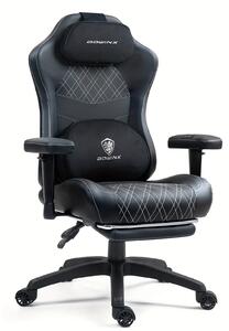 Sedia ergonomica da gaming - Sedia da ufficio - Sedia da corsa - Sedia confortevole - Poltrona girevole - Schienale regolabile