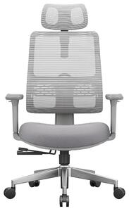 Sedia da ufficio ergonomica con supporto lombare dinamico e tessuto a rete traspirante per un comfort prolungato