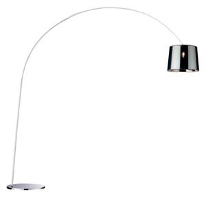 Ideal Lux Dorsale piantana arco paralume cromo da terra