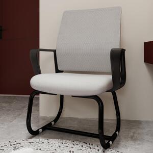 Sedia da ufficio - Sedia da ufficio ergonomica - Sgabello da ufficio - Sedia da lavoro - Sedia girevole - Grigio + Nero - Rotazione a 360°