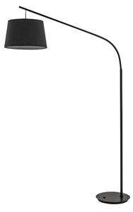 Ideal Lux Daddy PT1 piantana curva paralume nero