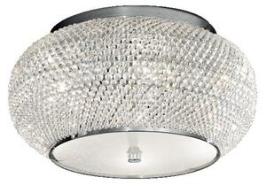 Ideal Lux Pashà PL6 lampada da soffitto classica per soggiorno in cristallo molato E14 40W