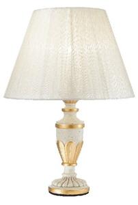 Ideal Lux Firenze TL1 lampada da comodino decorata in foglia oro E14 40W