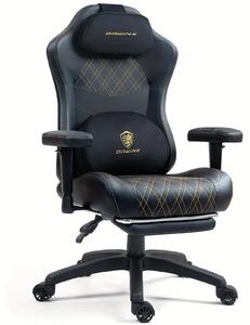 Sedia ergonomica da gaming - Sedia da ufficio - Sedia da gaming - Sedia girevole - Sedia da ufficio - Poggiapiedi regolabile