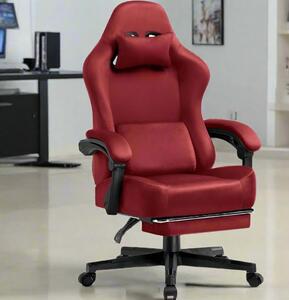 Sedia da gaming - Sedia da ufficio - Sedia da lavoro - Sedia da studio - Schienale regolabile fino a 160° - Poggiapiedi estensibile
