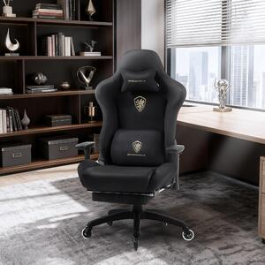 Sedia da gaming – Modello ergonomico ad altezza regolabile, con braccioli 3D e supporto lombare – Bianco