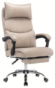 Sedia da gaming ergonomica e sedia da ufficio - Altezza regolabile e supporto lombare - Ecopelle - Colore kaki