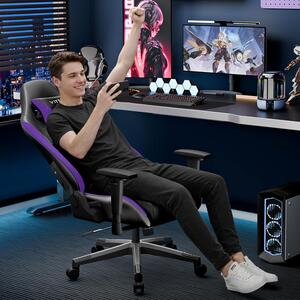 Sedia ergonomica da gaming - Sedia per giocatori - Sedia da ufficio - Sedia da gaming - Sedia per videogiochi - Regolabile in altezza