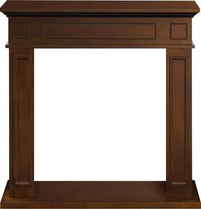 Jefferson - Cornice per Camino 89,5x90,5x28 cm Rivestimento Decorativo in Legno MDF Noce