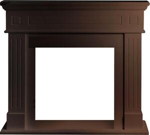 Cambridge - Cornice per Camino 110x100x36 cm Rivestimento Decorativo in Legno MDF Noce