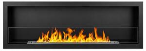 Furore 150 - Camino a Bioetanolo da Incasso 150x45x15 cm con Bruciatore 2lt in Acciaio
