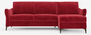 Dalia divano letto con penisola contenitore e materasso alto 18 cm - p