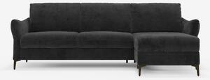 Dalia divano letto con penisola contenitore e materasso alto 18 cm - p