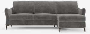 Dalia divano letto con penisola contenitore e materasso alto 18 cm - p