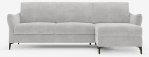 Dalia divano letto con penisola contenitore e materasso alto 18 cm - p