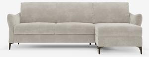 Dalia divano letto con penisola contenitore e materasso alto 18 cm - p