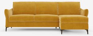 Dalia divano letto con penisola contenitore e materasso alto 18 cm - p