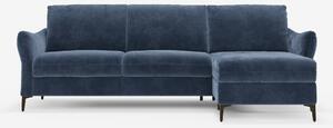 Dalia divano letto con penisola contenitore e materasso alto 18 cm - p