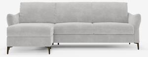 Dalia divano letto con penisola contenitore e materasso alto 18 cm - p