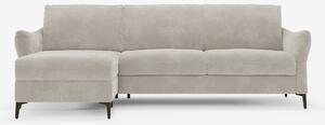 Dalia divano letto con penisola contenitore e materasso alto 18 cm - p