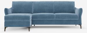 Dalia divano letto con penisola contenitore e materasso alto 18 cm - p