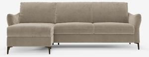 Dalia divano letto con penisola contenitore e materasso alto 18 cm - p