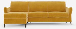 Dalia divano letto con penisola contenitore e materasso alto 18 cm - p