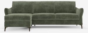 Dalia divano letto con penisola contenitore e materasso alto 18 cm - p