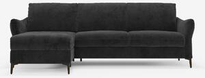 Dalia divano letto con penisola contenitore e materasso alto 18 cm - p
