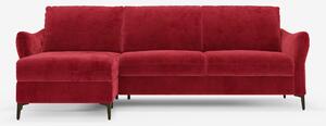 Dalia divano letto con penisola contenitore e materasso alto 18 cm - p