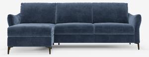 Dalia divano letto con penisola contenitore e materasso alto 18 cm - p