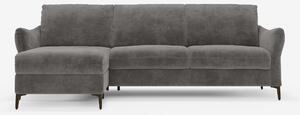 Dalia divano letto con penisola contenitore e materasso alto 18 cm - p