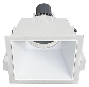Rossini Virtual VIR001B faretto ad incasso quadrato con luce arretrata e cornice bianca GU10