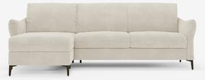 Dalia divano letto con penisola contenitore e materasso alto 18 cm - p