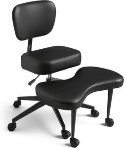 Sedia ergonomica per la meditazione, adatta a diverse posizioni di seduta, con supporto lombare e ruote, regolabile in altezza, ideale come sedia per lo yoga