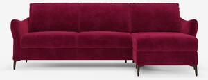 Dalia divano letto con penisola contenitore e materasso alto 18 cm - p