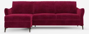 Dalia divano letto con penisola contenitore e materasso alto 18 cm - p