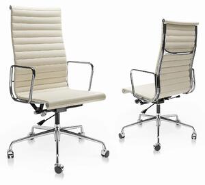Sedia da ufficio ergonomica - Sedia da gaming - Sedia da ufficio executive - Sedie - Sedia da ufficio - In pelle - Design classico, schienale alto