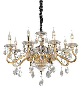 Ideal Lux Negresco SP8 lampadario classico soggiorno E14 40w