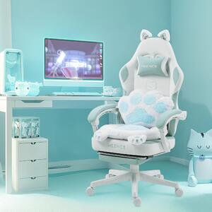 Sedia da gaming a forma di orecchie di gatto - Sedia da ufficio gaming - Sedia per computer - Sedia da gaming ergonomica