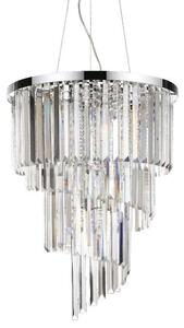 Ideal Lux Carlton SP12 lampadario classico cristallo E14 40W
